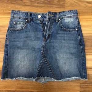 Denim mini skirt